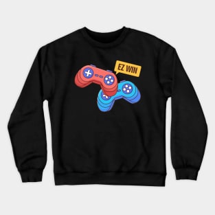 Ez Win Game Controllers Perfect Gamer Gift Crewneck Sweatshirt